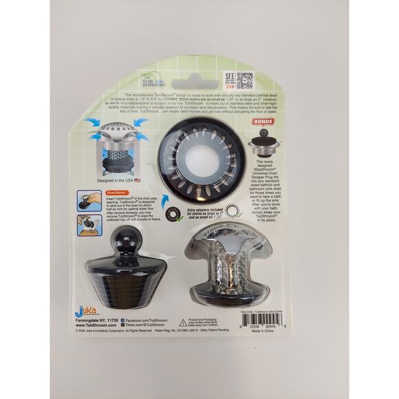 Tub SHROOM Ultra Revolutionary Stainless Steel Strainer Hair Catcher & Stopper - Picture 2 of 4